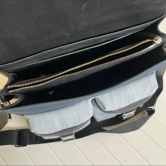 Want Les Essentiels Leather Canvas Durham Utility Messenger - Picture 6 of 7